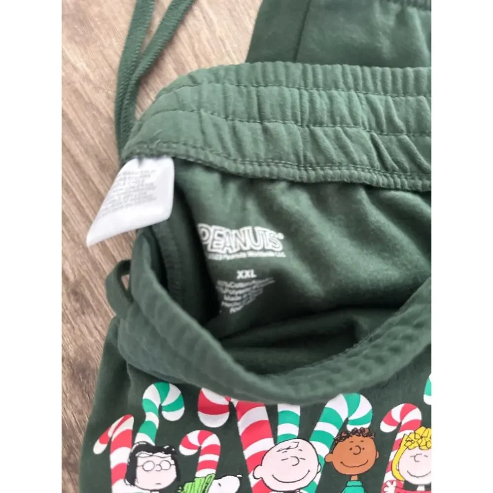 Peanuts Holiday Green Sweatpants